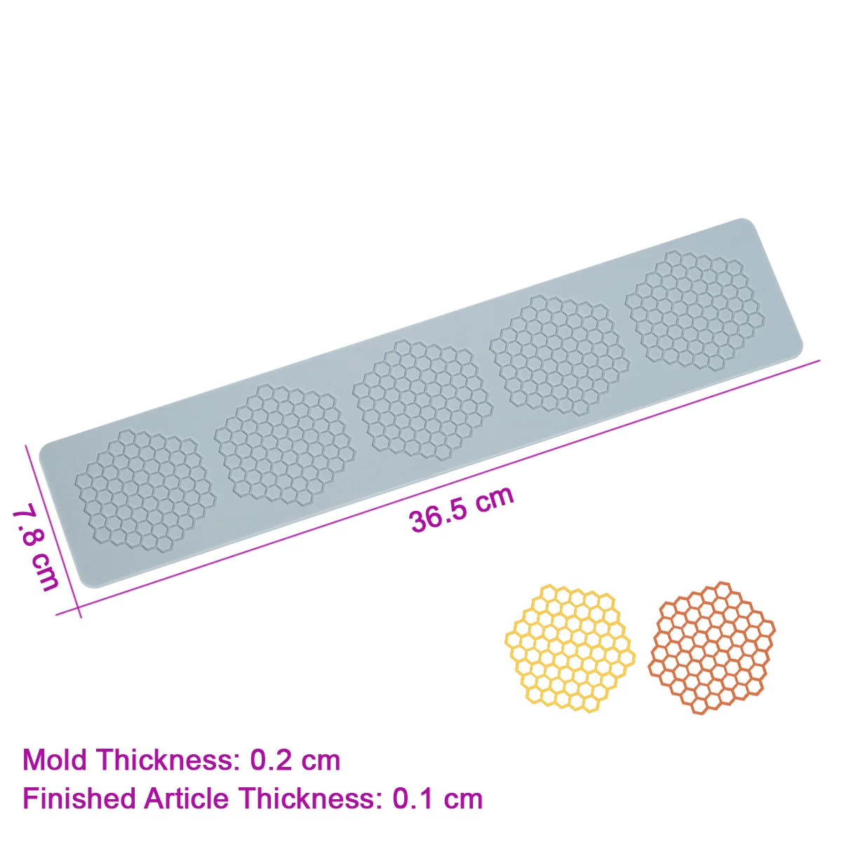 

Силиконовая форма для сахарного кружева SwtHart, шестиугольная