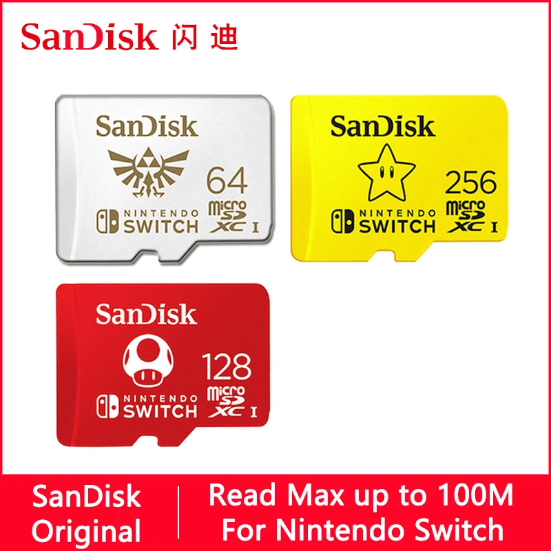 Карта памяти Micro SD SanDisk Nintendo Switch 128 ГБ 32 64 | Компьютеры и офис