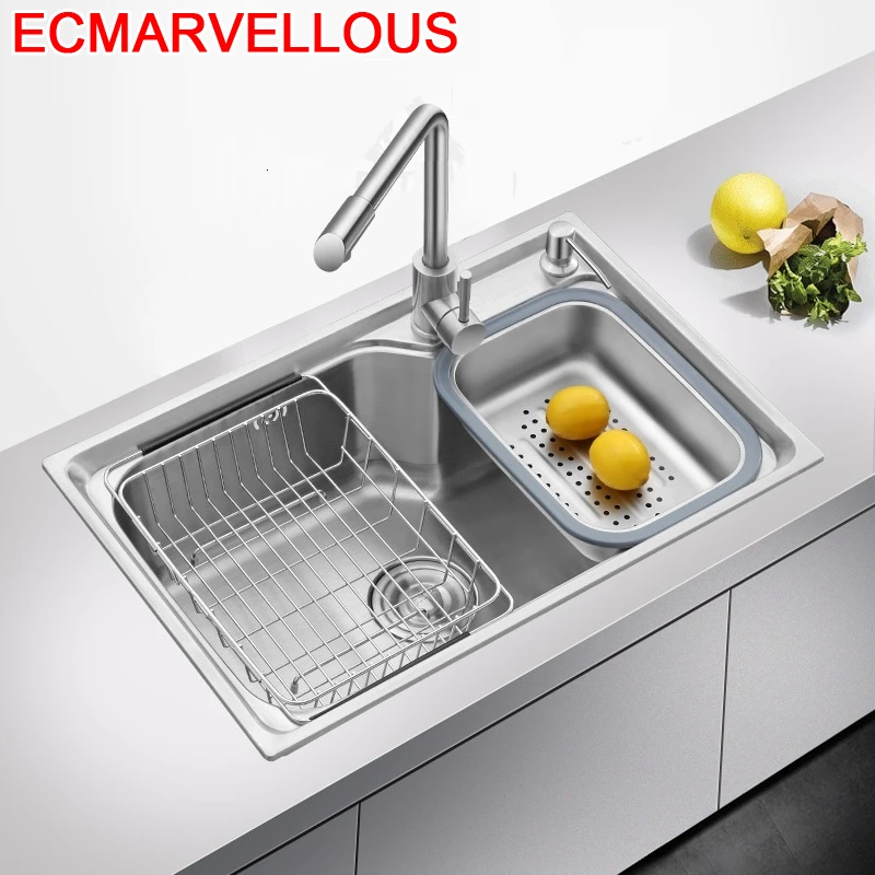 Ze Stali Nierdzewnej кухня Afwasbak Evier Inox Umywalka кран Lavandino Pia Cozinha De Cocina Lavabo Fregadero кухонная раковина