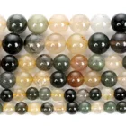 Круглые бусины-шармы из натурального камня, 6810 мм