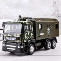 150 scale military police transport alloy car model with pull back sound and light diecast vehicle truck army toys for boy xmas