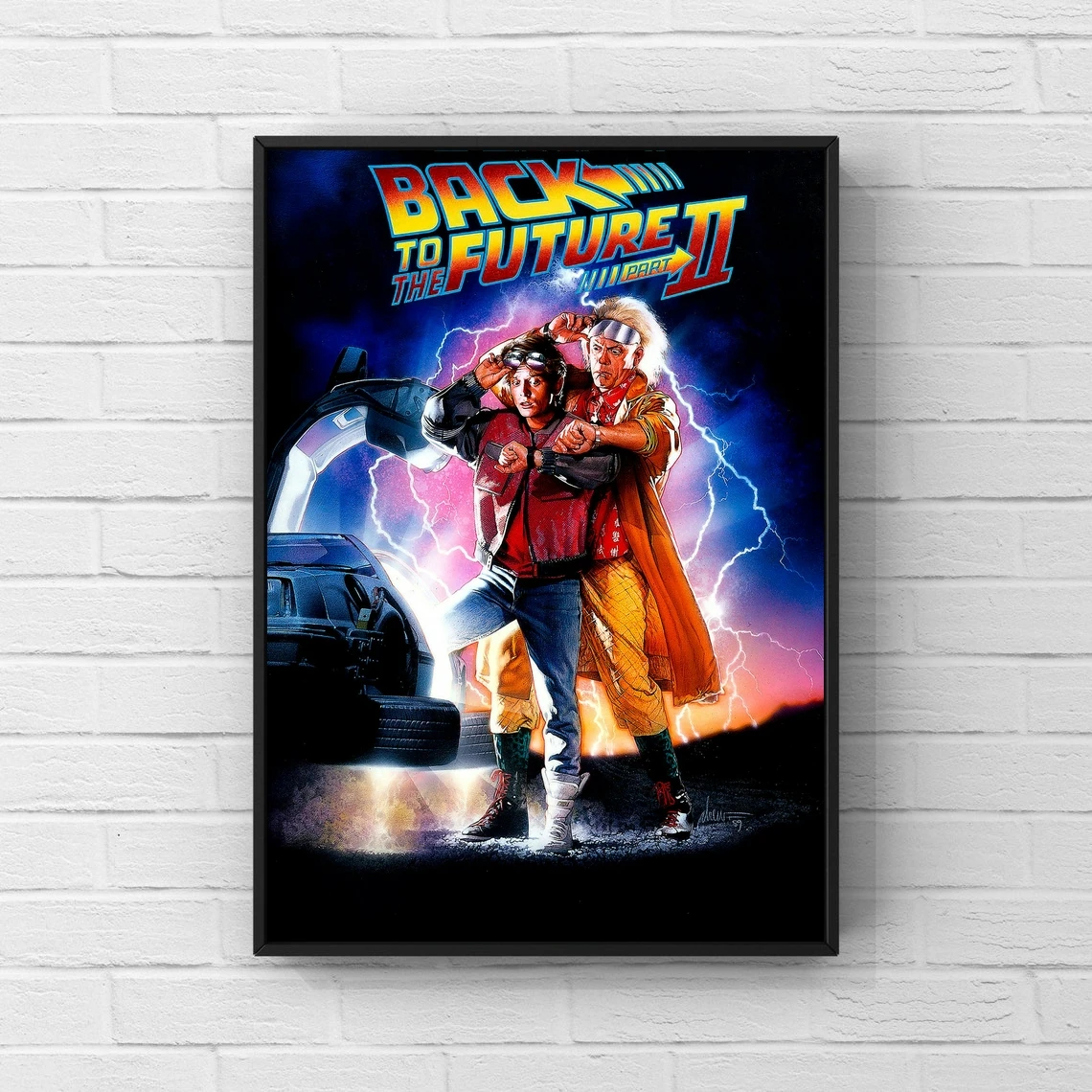 

Назад в будущее часть 2 кино плакат холст печать семейное украшение живопись (без рамки)