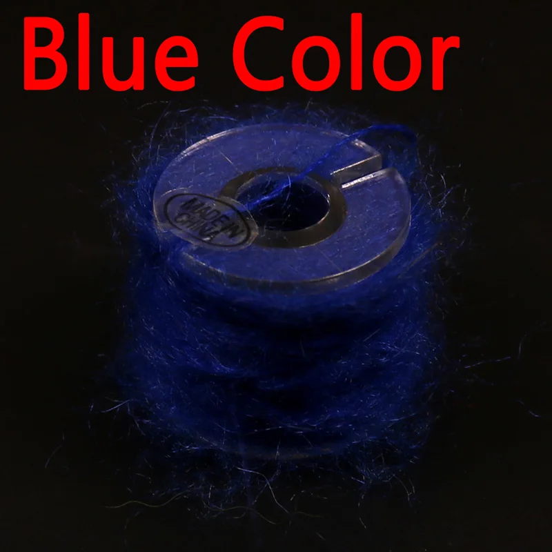 Blue Color Bimoo 1 Катушка Nymph Scud муха Связывание Dubbing Line Dub для рыбалки муха Материал корпуса розовый серый оливковый оранжевый и т. Д - Цвет: Blue Color