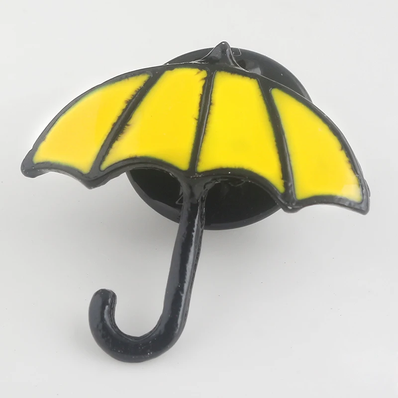 Металлический Эмалированный креативный маленький желтый зонтик Как я встретил