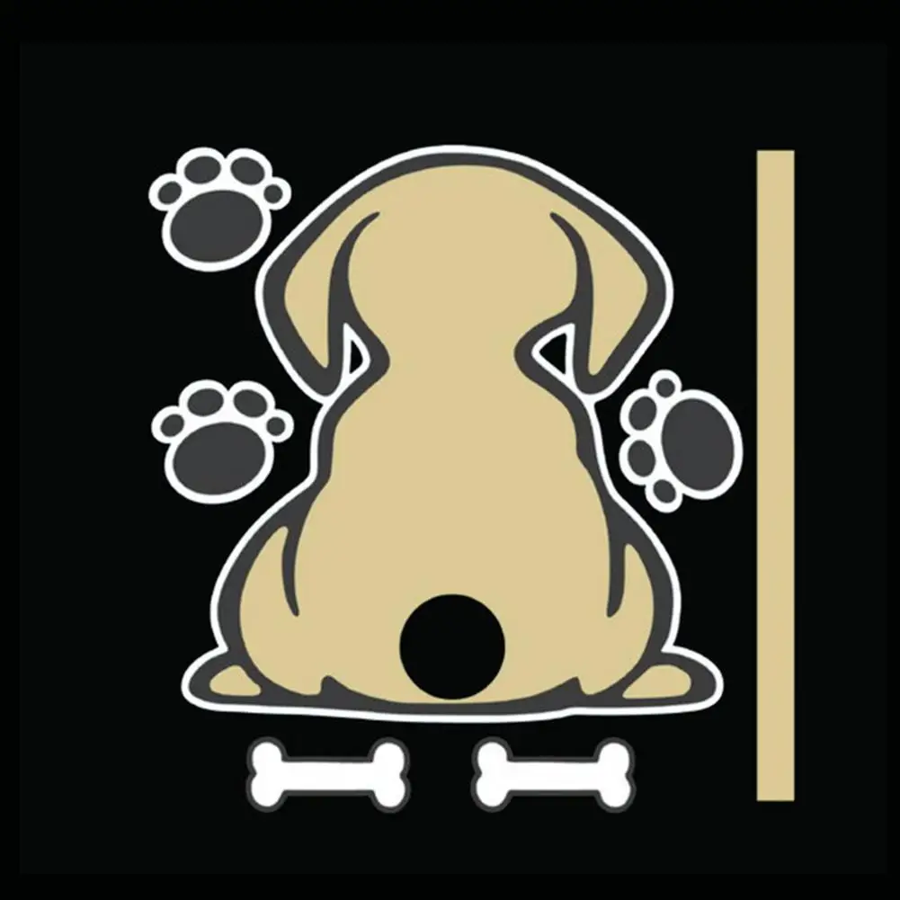 

80% New Arrival 2021 Lovely Shake Tail Dog Reflective Car Styling Rear Windscreen Wiper Sticker Decor