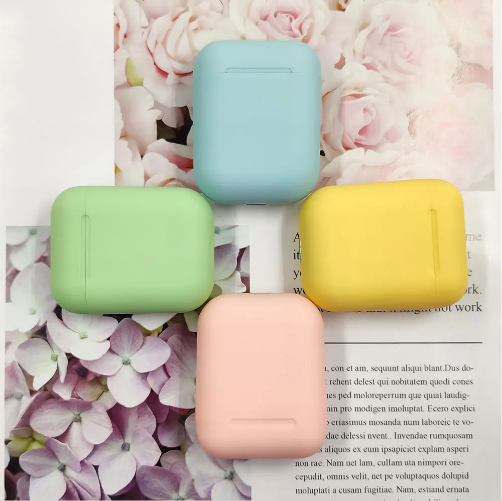 Оригинальные Macaron i12 TWS беспроводные наушники Bluetooth 5,0 наушники 12 сенсорные настоящие стерео наушники для андроида спортивные наушники для телефона