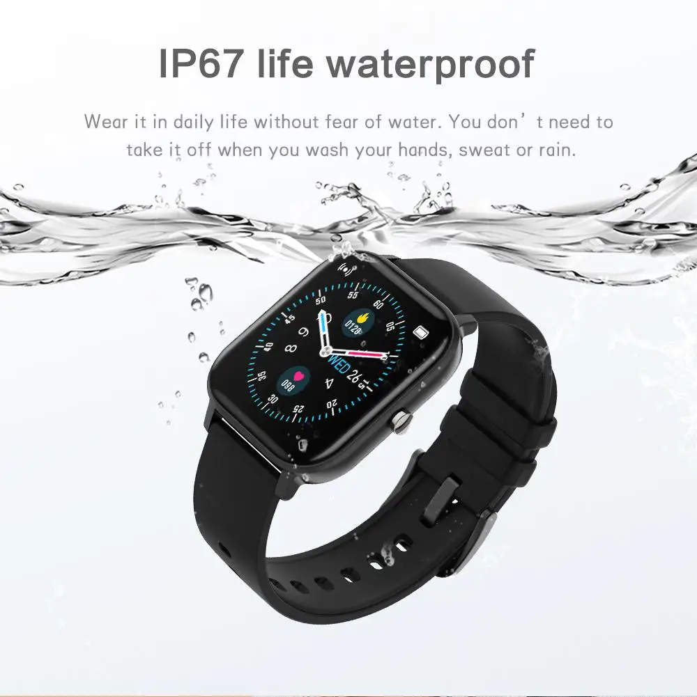 

P8 Upgrade P8 pro Body Temperature Smart Watch 1.4inch HD Full Touch screen Multi-sports mode Fitness Tracker P8T Smart Watch