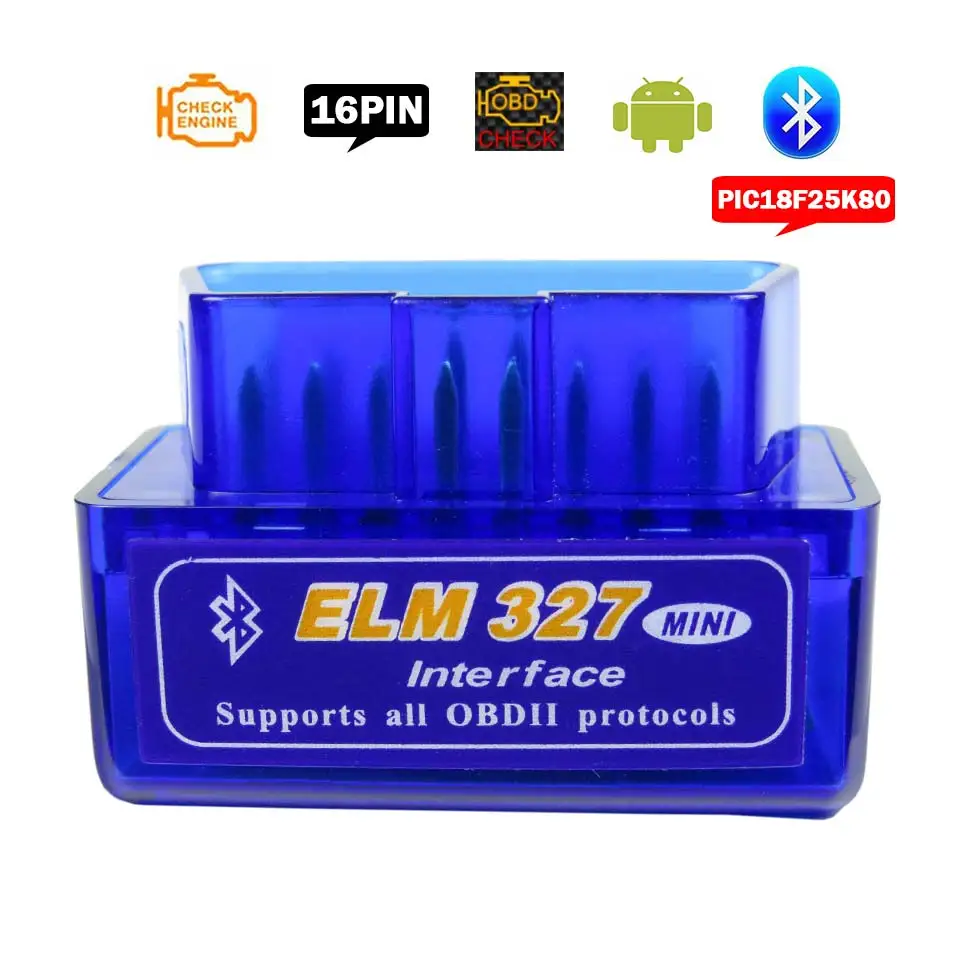 Автомобильный диагностический сканер ELM327 супер мини Bluetooth V1.5 OBD2 считыватель