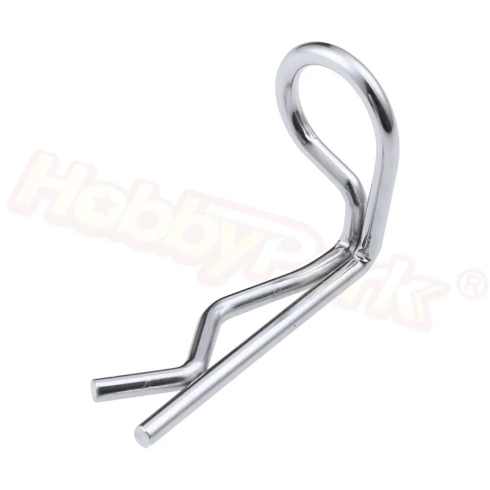 20 шт. стальные зажимы для кузова угловые булавки 90 градусов моделей RC 1/10 Scale багги