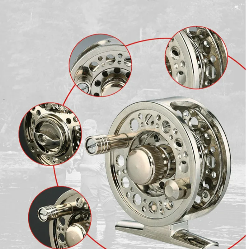 Катушка для подледной рыбалки нахлыстом катушка из алюминиевого сплава ловли
