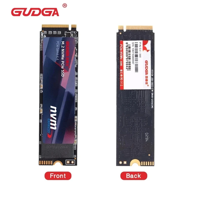 GUDGA M.2 NVMe SSD M2 1  512  256  128  ssd nvme pci-e 3, 0x4       hdd/G/B