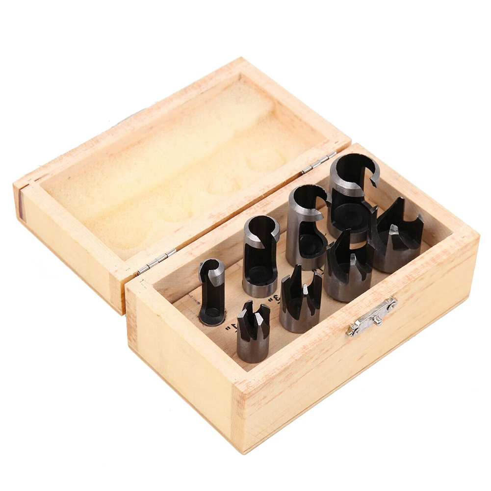 

Round Shank Hole Cutter 8Pcs Drill Bits Set Wood Plug High Quality Hot