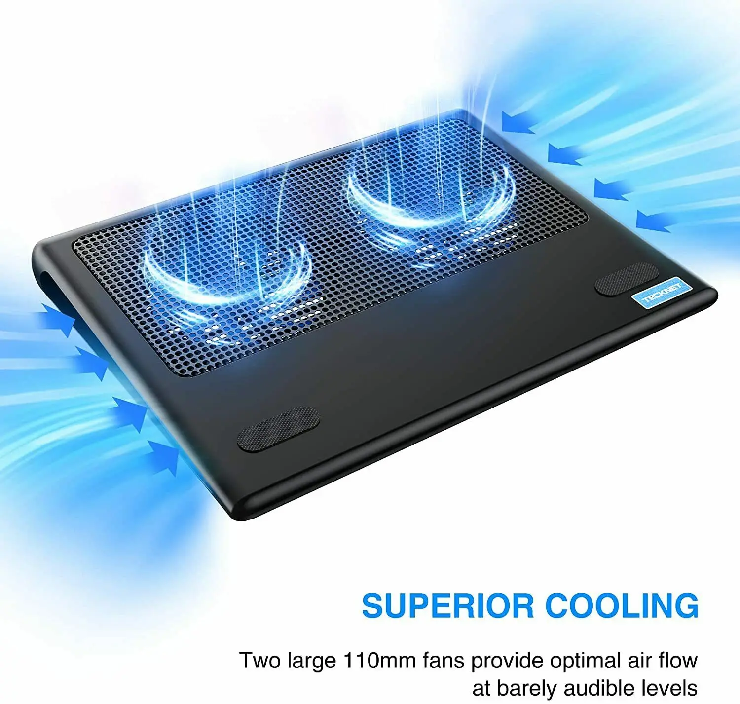 

TECKNET Laptop Cooling Pad, Portable Ultra-Slim Quiet Laptop Notebook Cooler N5