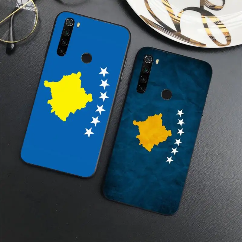 

Kosovo National flag Phone Case For Xiaomi Redmi note 7 8 9 t max3 s 10 pro lite coque shell cover funda