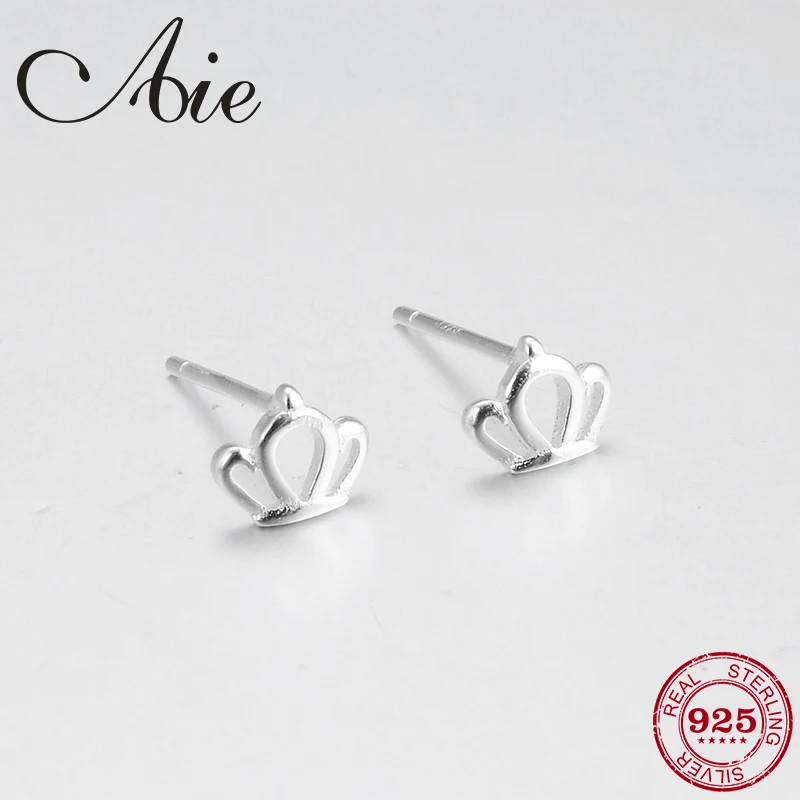 Женские серьги-гвоздики в форме короны модные изысканные серьги из