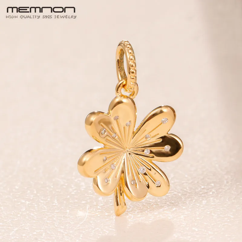 Весенние блестящие подвески в виде четырехлистного клевера 2019 из серебра 925