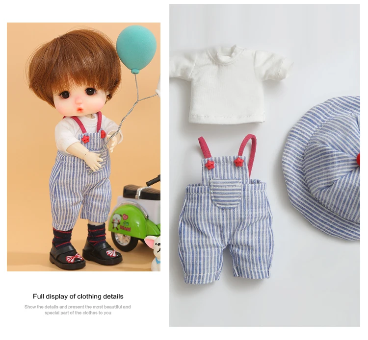 BJD одежда 1/8 милое мини платье или костюм для лати желтое Lumi Haru Sunny Body Doll Одежда Аксессуары OUENEIFS