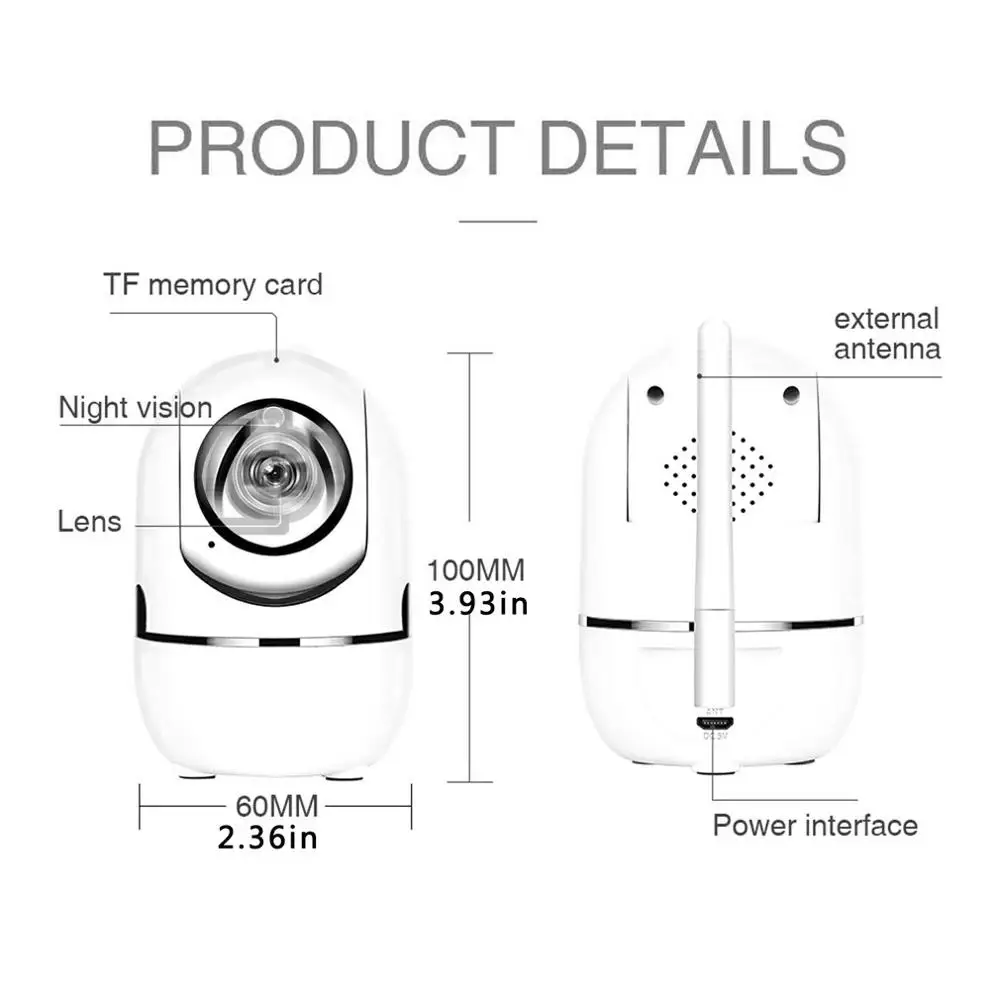 

1080P Wireless IP Camera Wifi IP CCTV Camera Wifi Network Video Surveillance Auto Tracking Camera Night Vision 2MP HD