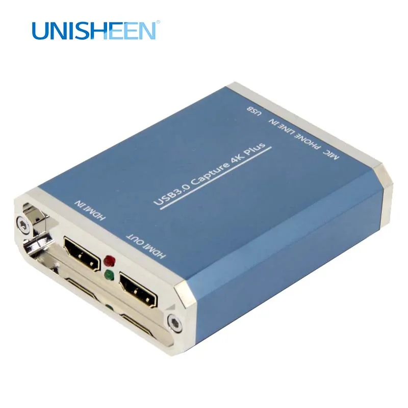 4K карта захвата UHD USB3.0 ключ для видеозахвата игровая потоковая прямая трансляция 2160P 1440P 1080P OBS/vMix/wiscast/Xsplit