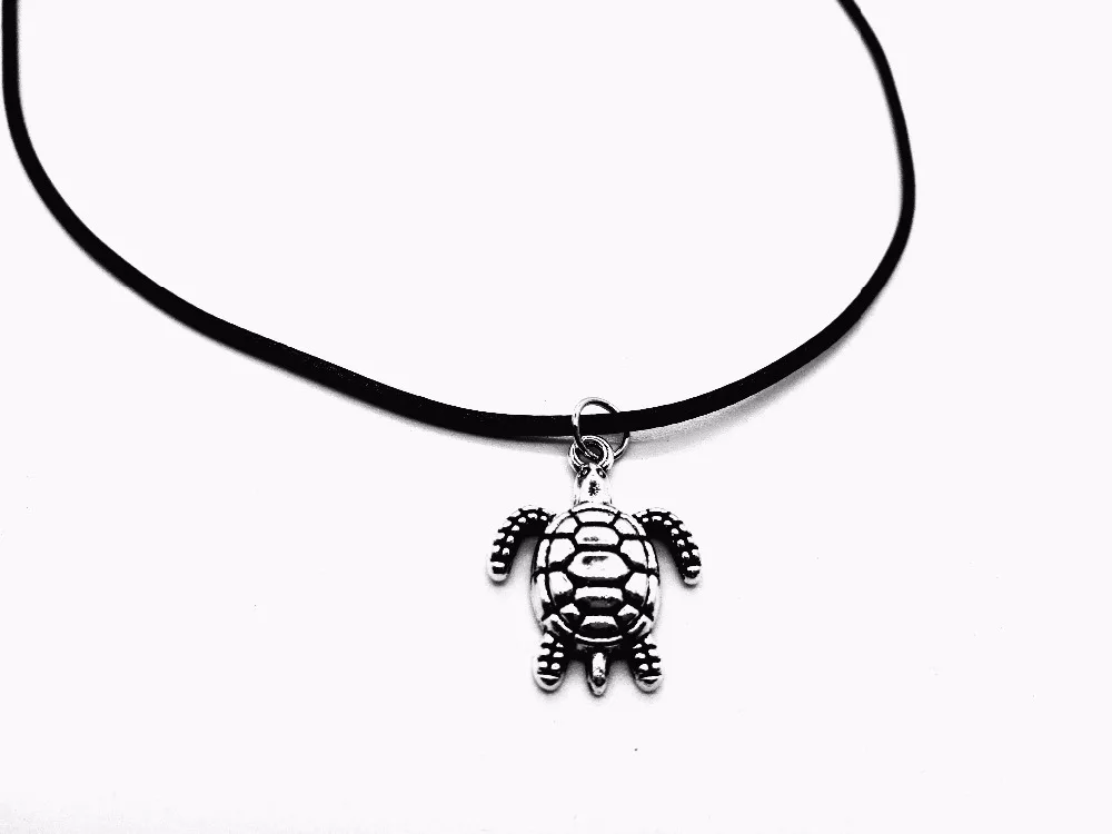 

Этническое Морское ожерелье с черепашкой, кулон, милые морские животные Черепаха, ракушка, ожерелье Lucky Bone, Пляжная черепаха, Детские ожерел...
