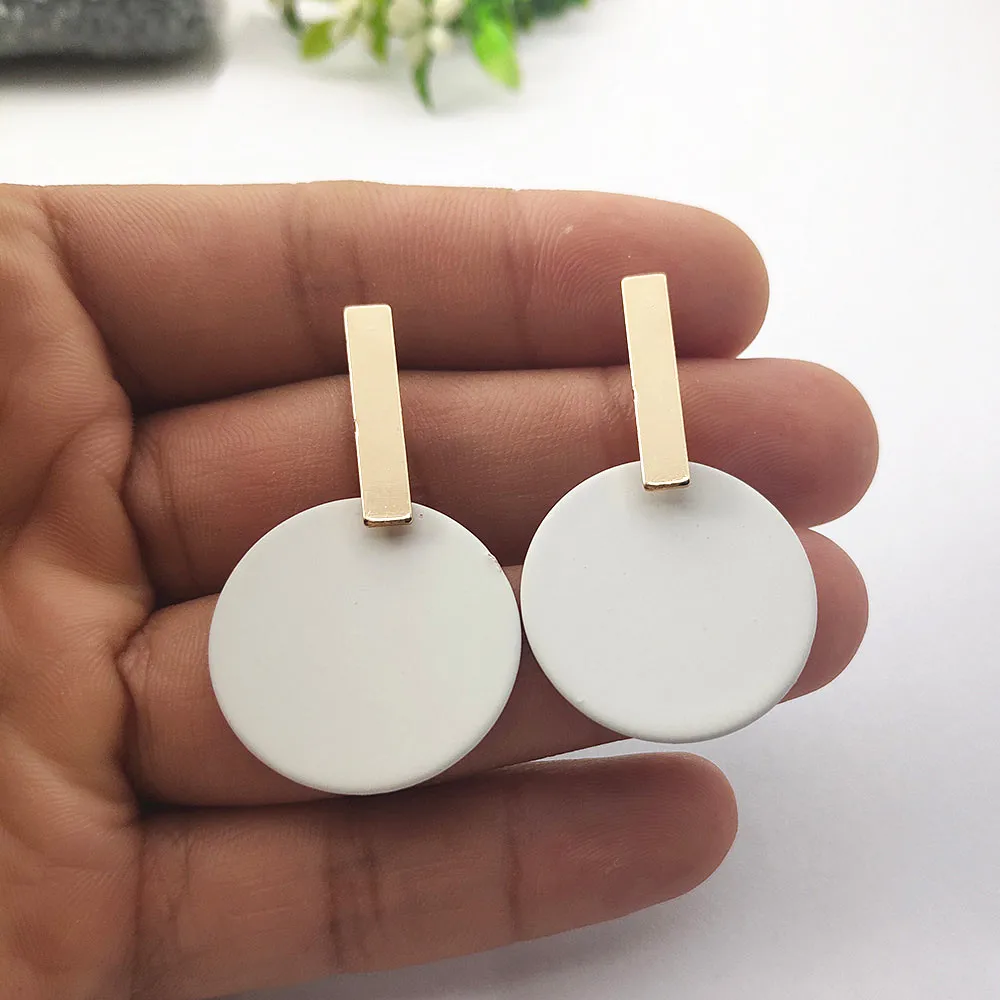 2020 серьги-подвески прямоугольные металлические длинные серьги для женщин