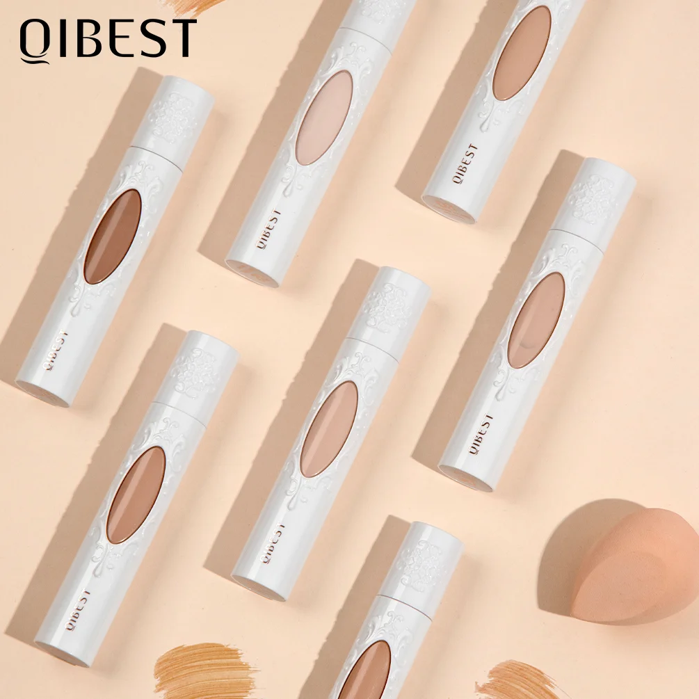 QIBEST основа для макияжа жидкая матовая с высоким покрытием осветляет
