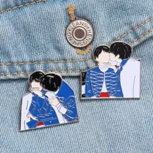 1 шт. KPOP Bangtan мальчик эмаль булавки значки на лацкан, металлическая брошь значок аксессуары для Kpop ювелирные изделия подарок для поклонников Decaration поставки