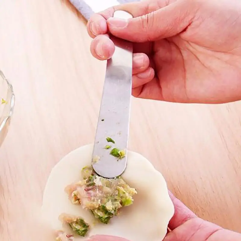 

Stainless Steel Dumpling Making Tools Pastry Kitchen Utensils Filling Spoon Wonton