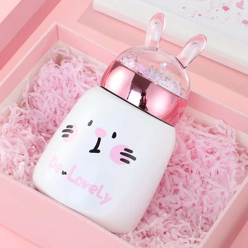 Кружка для живота с блестками термосы офиса милая Термокружка Из Нержавеющей