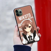 Mikoto Misaka anime Phone case cover shell For iPhone Plus Pro Max Samsung Note Plus ultra