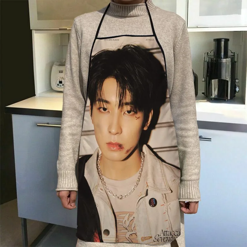 New Seventeen KPOP Apron Kitchen Aprons For Women Oxford Fabric Cleaning Pinafore Home Cooking Accessories 1009 |