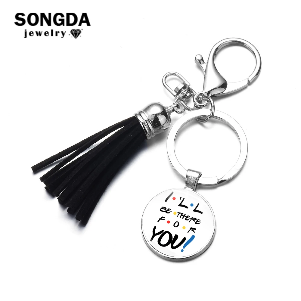 SONGDA 25th Юбилей серии друзья ТВ показать кисточкой брелок I'll Be There For You тема