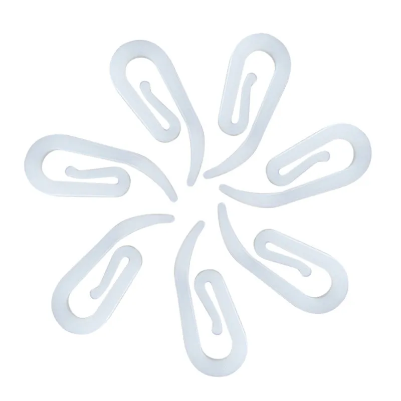 100 x Крючки для штор s с лентой Белый пластик нейлон новый | Дом и сад