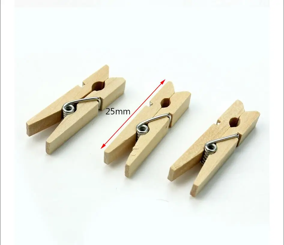 50 шт Мини Цветные весенние деревянные зажимы для одежды фото бумага Peg Pin прищепка