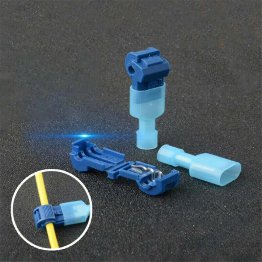 

AUTO 60Pcs T-Tap Wire Connectors Quick Splice Electrical Wire Terminals Connectors Crimp Cable+Insulated Female Spade Connector