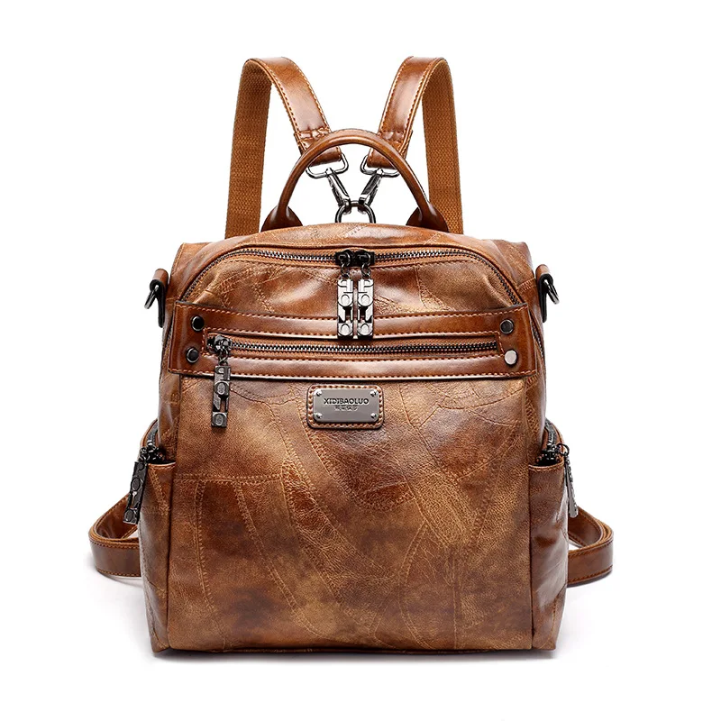 

Brand New Female Backpacks High Quality Femme Ladies Bagpack Tassel Vintage Backpack Should BagTravel Solid Casual Daypack