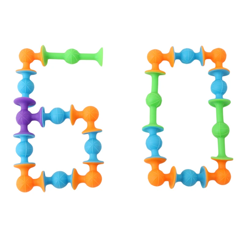 

Новинка Мягкие строительные блоки для детей DIY Pop Squigz присоска забавная силиконовая модель блока строительные игрушки креативные подарки д...