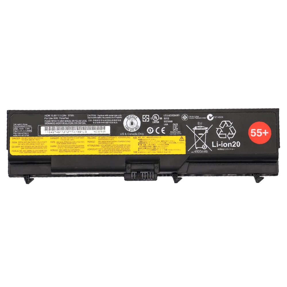 Аккумулятор для ноутбука SHUOZB 42T4911 10 8 В 57Wh 5200 мАч Lenovo ThinkPad 42T4912 L410 L412 L420 L421 W510 L510 L520