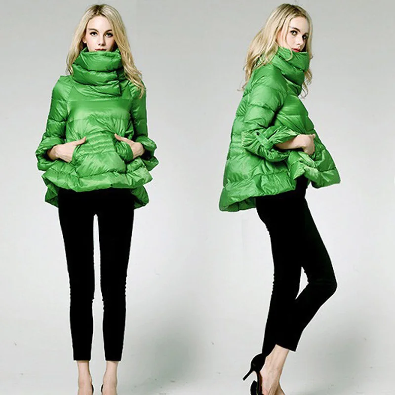 

Women New 2021 Bow Winter Waist Fluffy Skirt Down Jackets Female Slim Comfortable Sweet Down Outerwear