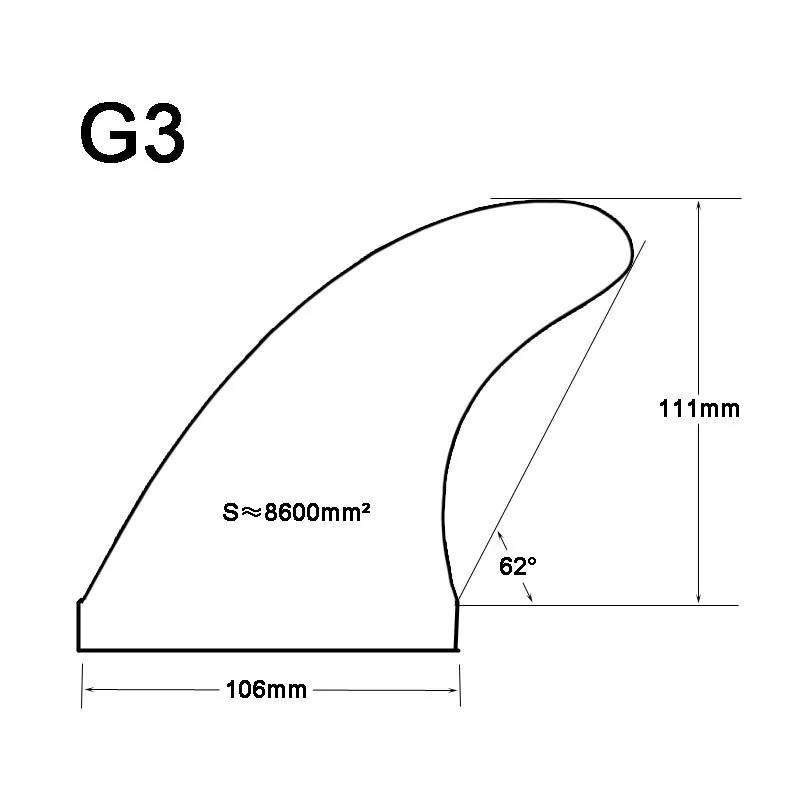 Future G3/GL доска для серфинга Future плавник с Сотами стекловолокна 4 шт в комплекте логотип upsurf