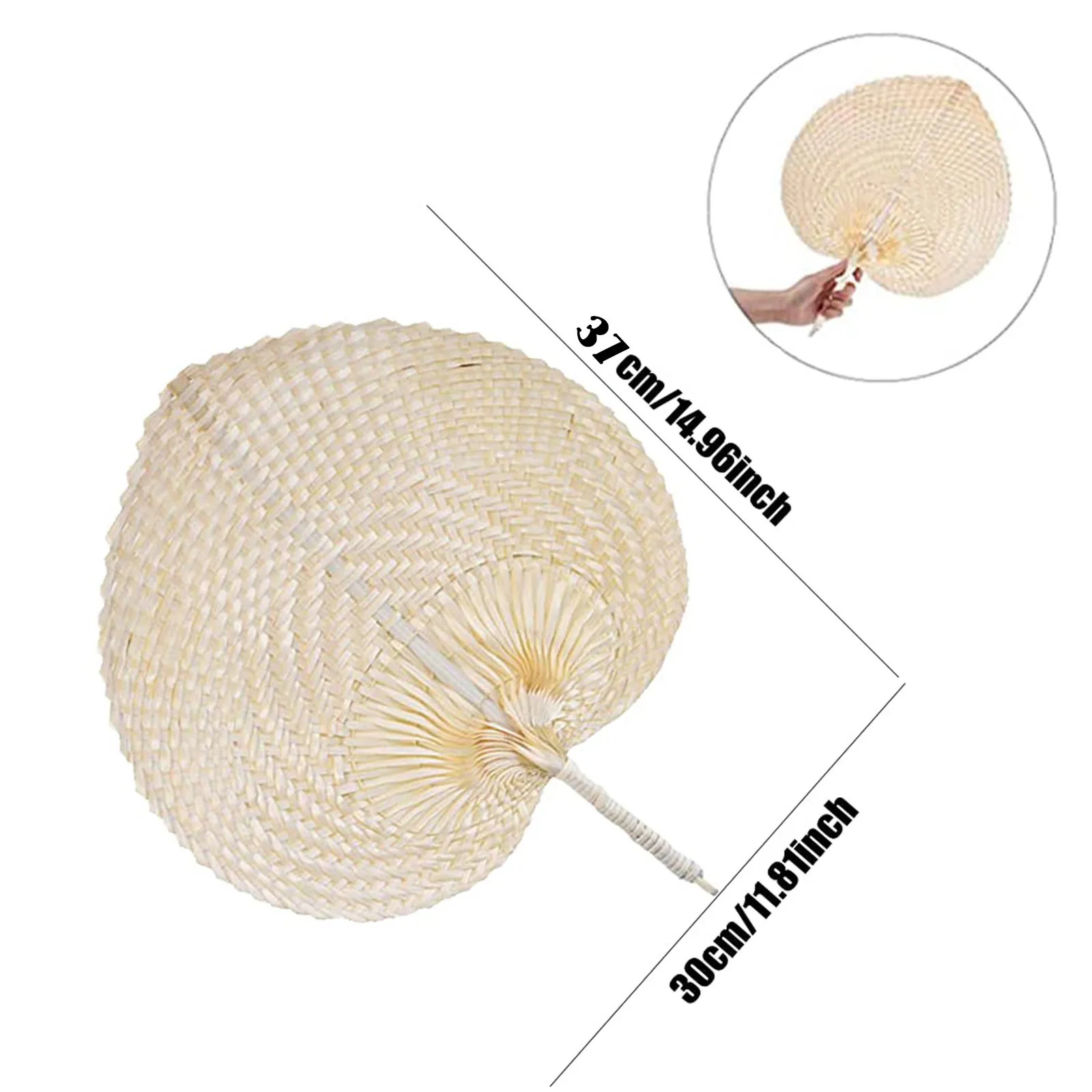 

Hand fan Natural Bamboo Hand Fan, Summer Cooling Supplies Hand Woven Fan For Wedding Part Hand fan kitchen accessories