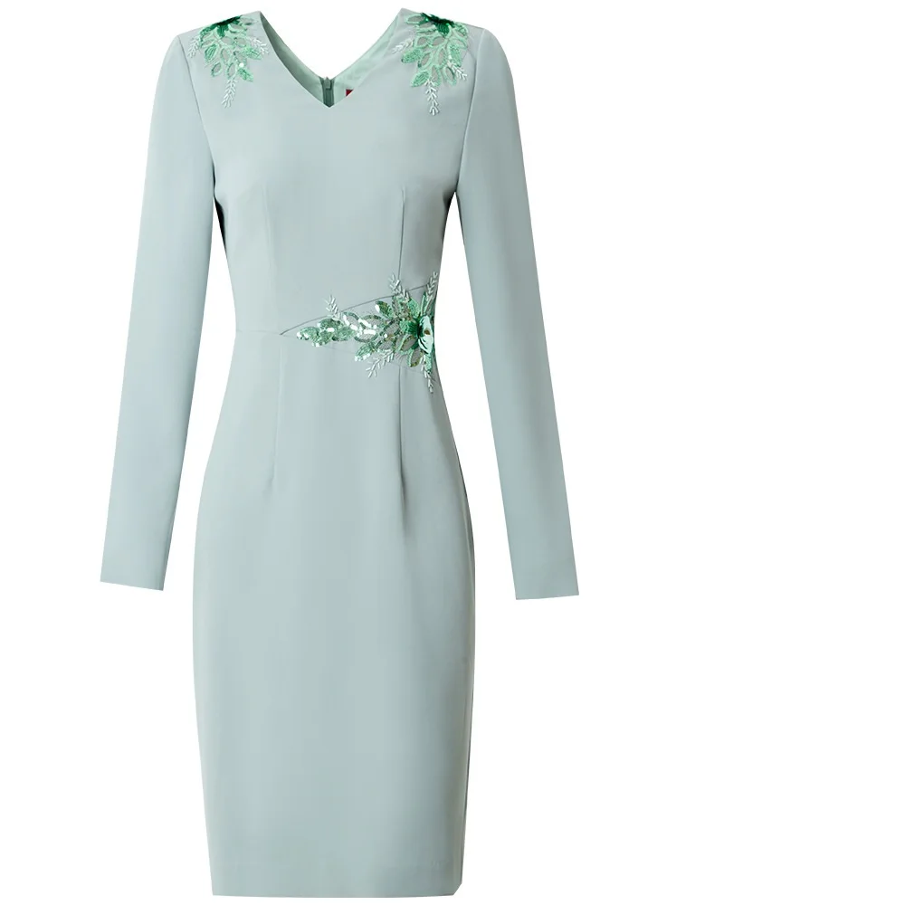 Осеннее сексуальное платье 3xl 2019 Новое высшее качество с длинным рукавом