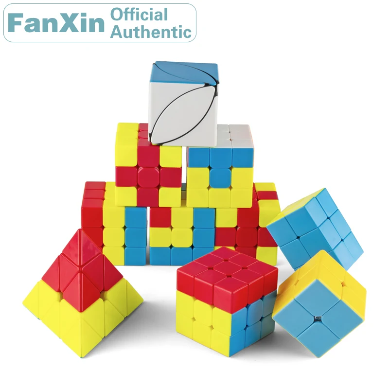FanXin просвещение 3x3x3 магический куб Единорог/чипы/красная шляпа скоростной пазл