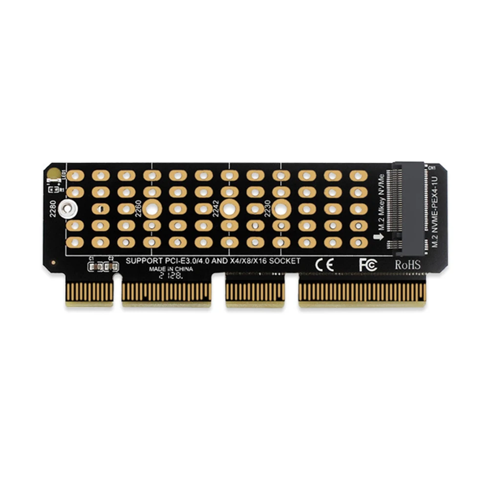 

Карточка расширения SSD M.2 NVME к PCI-E 4,0 X4 карта расширения PCI-Express X4/X8/X16 для M Key, жесткий диск, компьютерные аксессуары