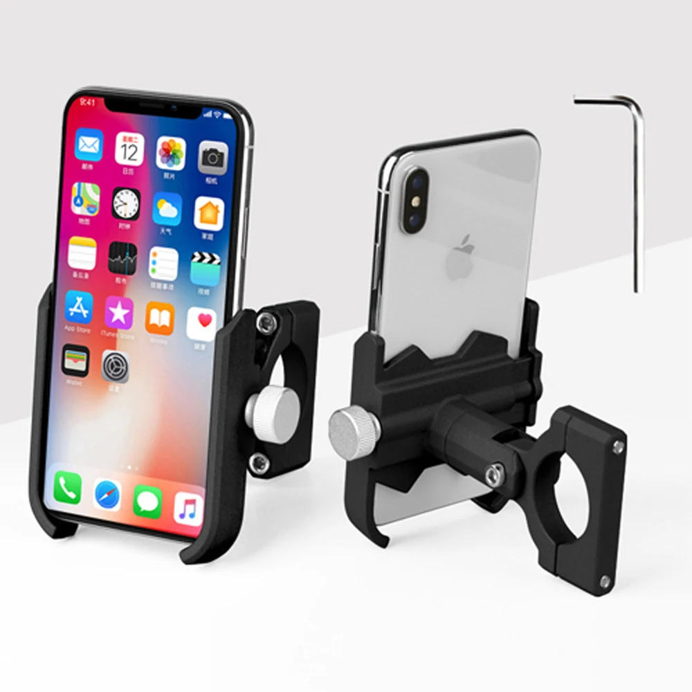Алюминиевый держатель для телефона для велосипеда, MTB, горная дорога, велосипед, мотоцикл, универсальный держатель для руля, зажим, подставка для смартфонов 4," до 6,8"