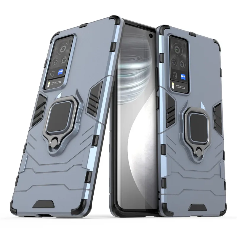 For Vivo X60 Pro Case For Vivo X60 X50 V20 IQOO 7 5 U3 U1X Z1X Neo 3 Cover Shockproof Silicone PC Stand Bumper For Vivo X60 Pro