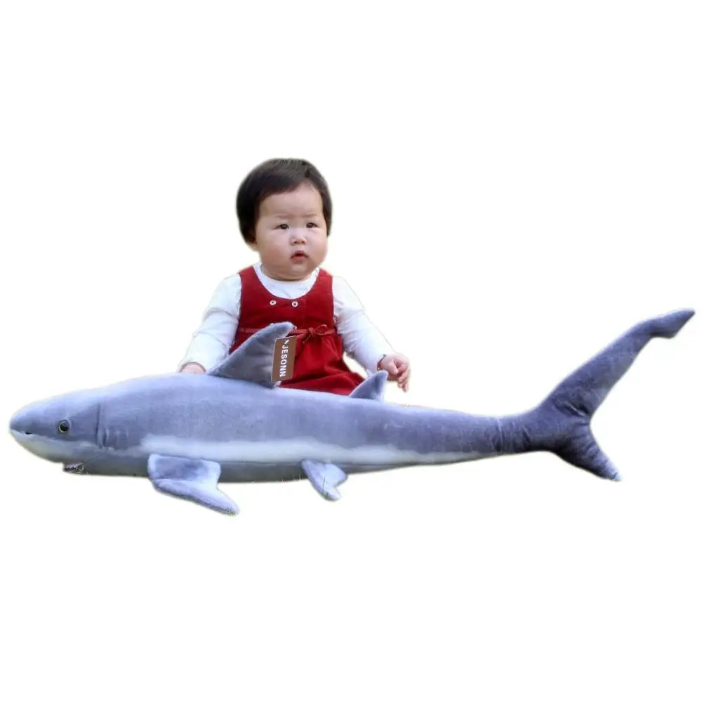 Giant Huge Life Size Shark Stuffed Marine Animals Toys Soft Plush Great | Игрушки и хобби