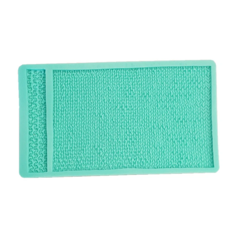 

3D Knit Rope Silicone Dough Twist Fondant Mould Cake Border Decorating Molds Su