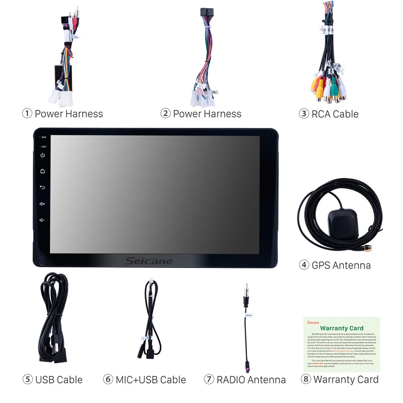 Seicane стерео Android9.0 Navi 9 &quotHD GPS автомобильное радио для Toyota Sienna XL30 2009-2014 головное