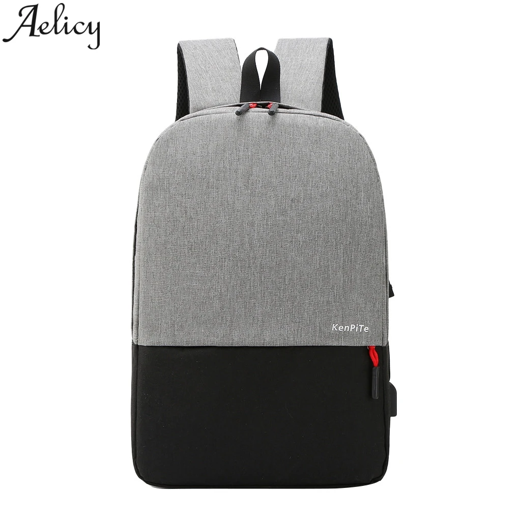 Aelicy, мужские деловые рюкзаки для ноутбука, usb зарядка, рюкзак с защитой от кражи, мужской рюкзак для путешествий, водонепроницаемые школьные сумки для мужчин, Mochila